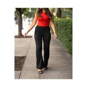 NEW JULIA ROSE mandi everyday tummy control pants in black
